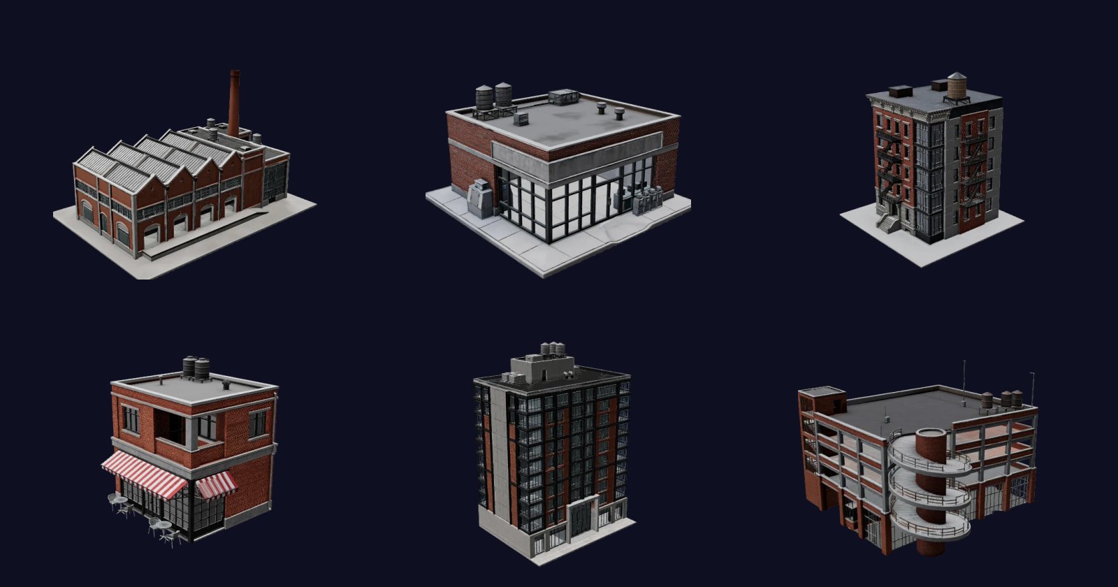 Brick & Steel District Kit