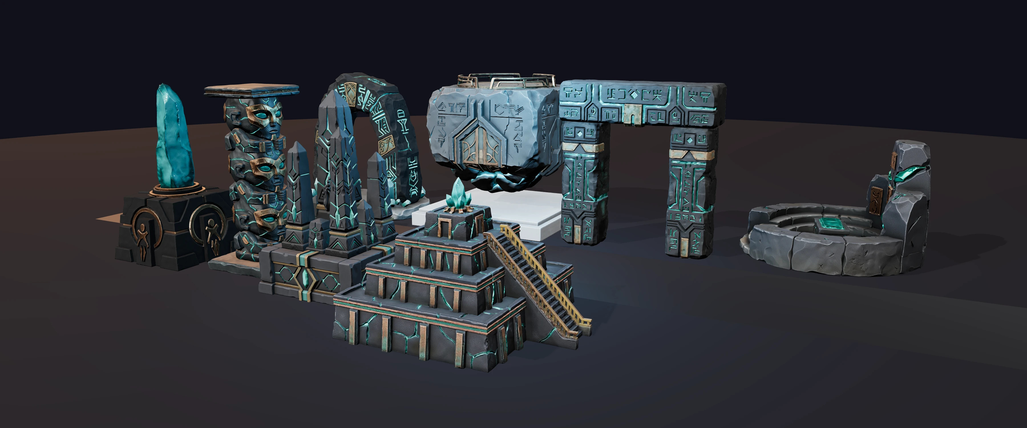 Hollow Stones Kit — all pieces
