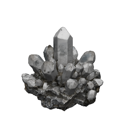 Clustered Quartz Crystals
