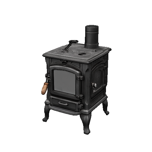 Cast iron wood stove