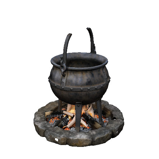 Cauldron on Fire Pit
