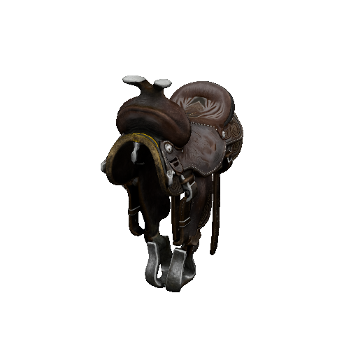Thick leather saddle