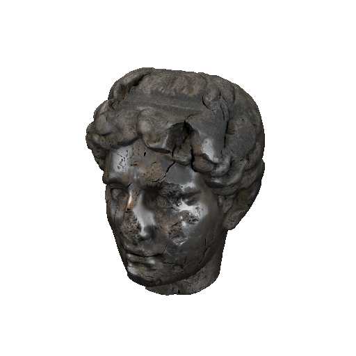 Ancient Eroded Statue Head