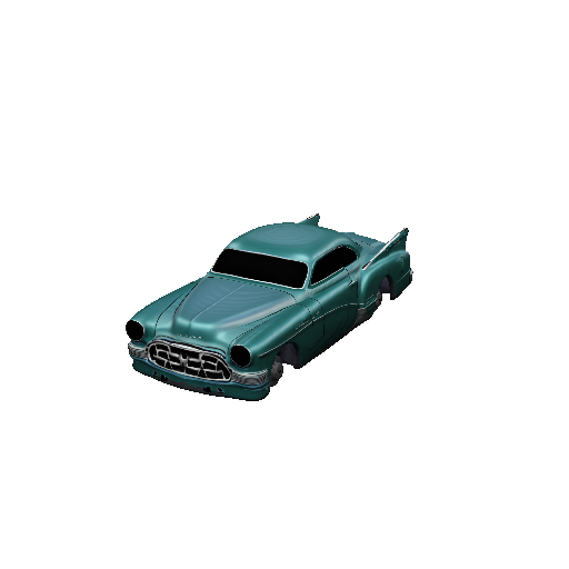 Retro Futurist Atomic Car