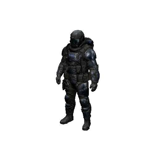 Character Dystopian Riot Cop