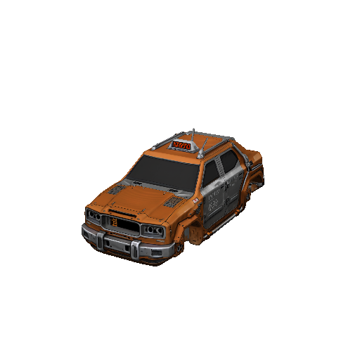 Cyberpunk Taxi Body