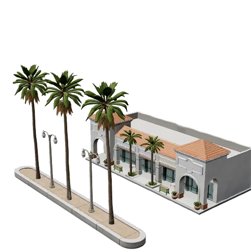 Palm Boulevard Median