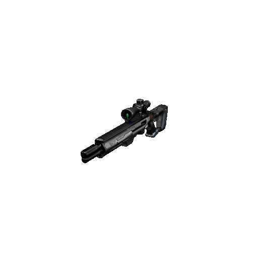 Sci fi magnetic needle rifle