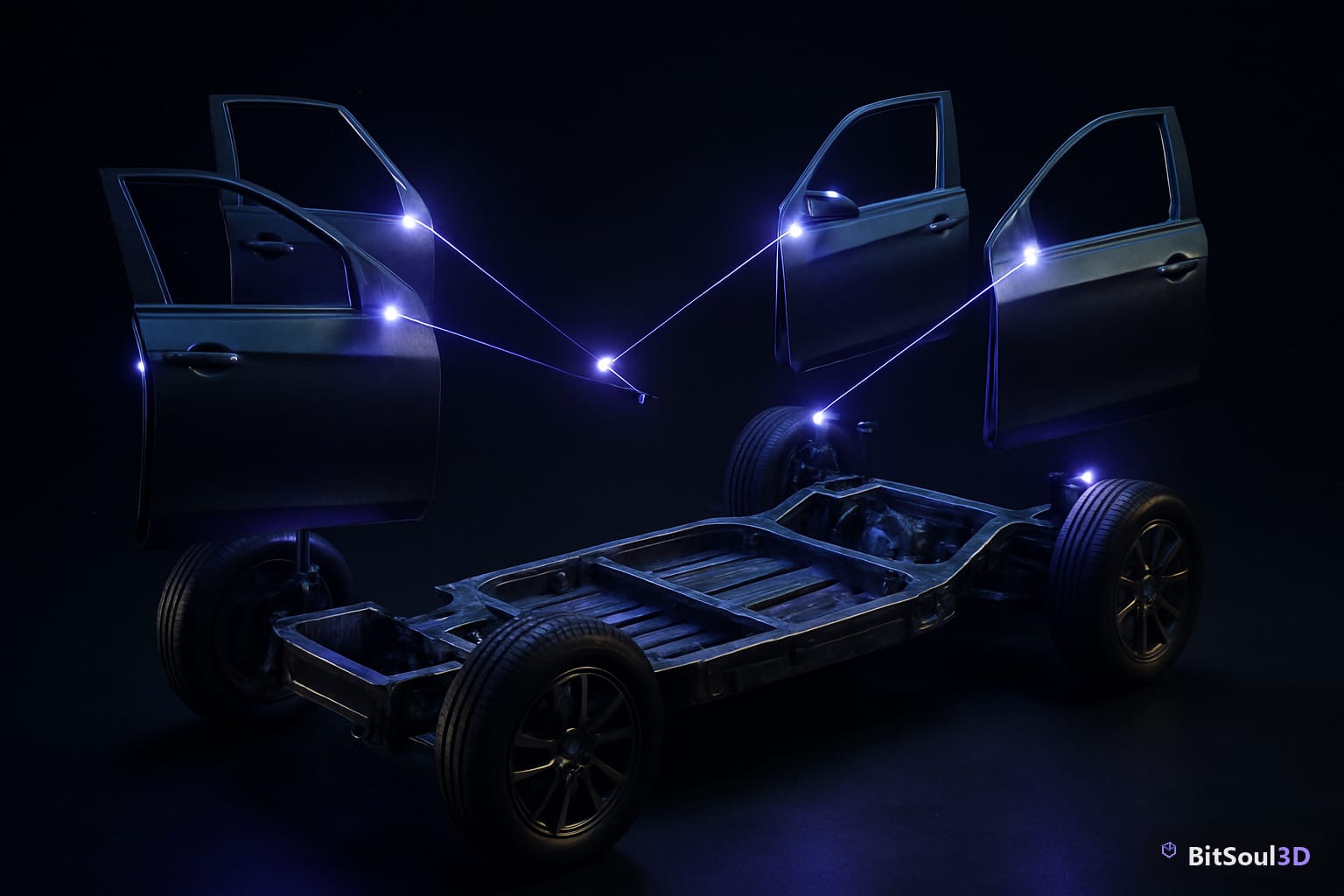 Rigging a vehicle in Blender for Unity: wheels, doors, and export