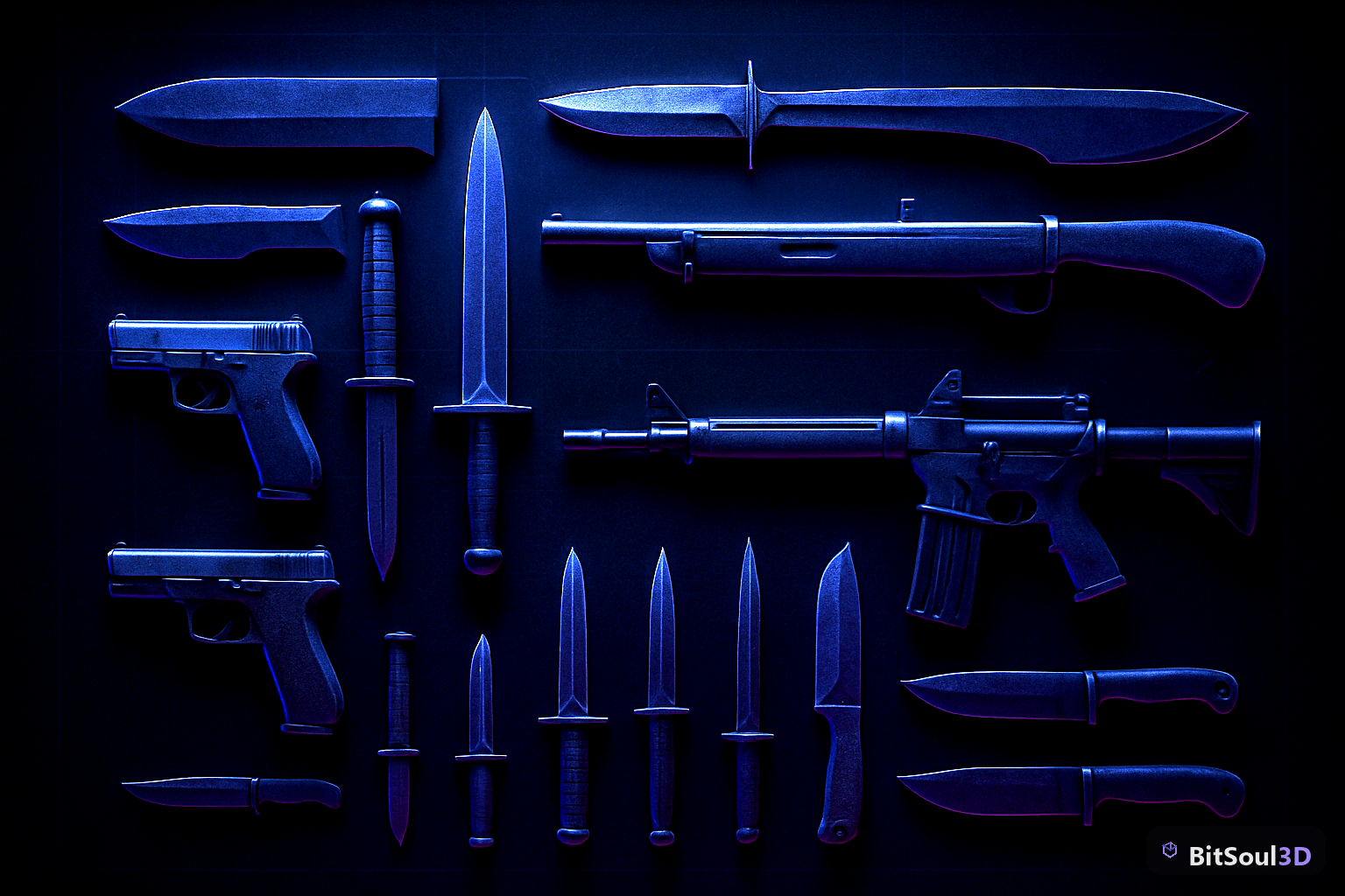 Best Free Game-Ready GLB Weapon Models for Unity and UE5