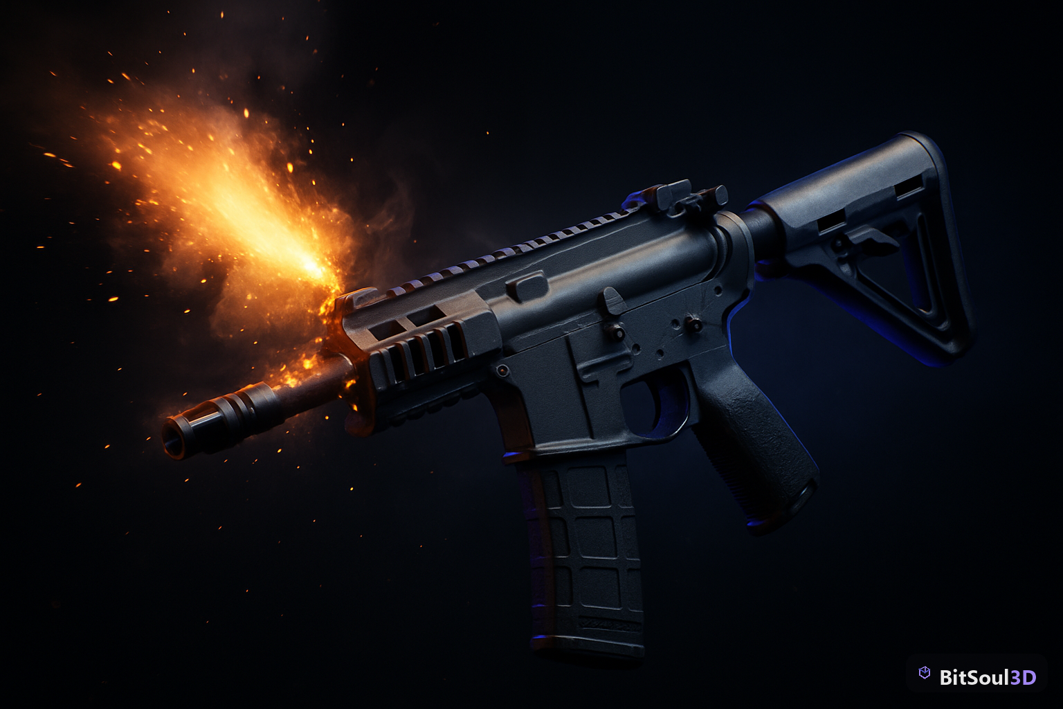 Realistic Modern Firearms — illustrated