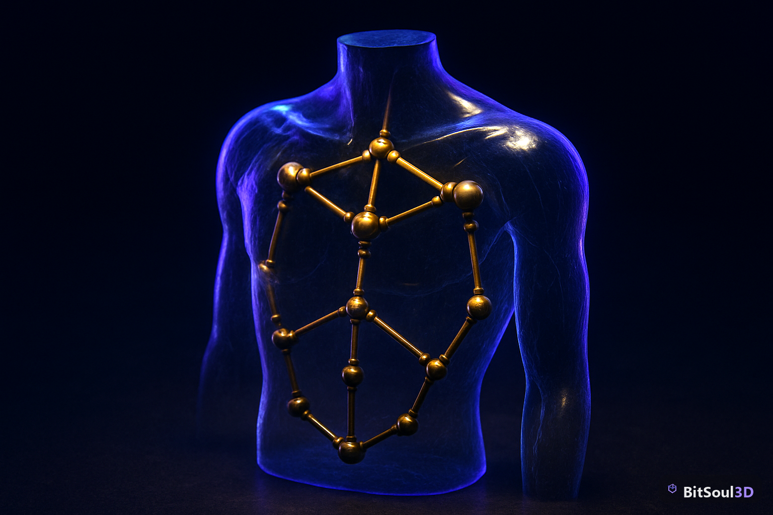 Why glTF caps every vertex at four bones — illustrated