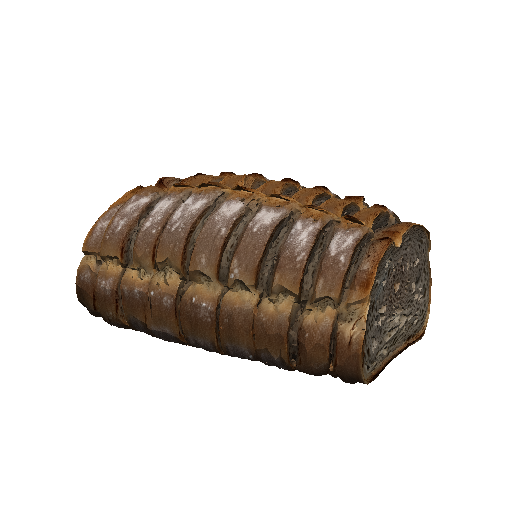Loaf of bread sliced