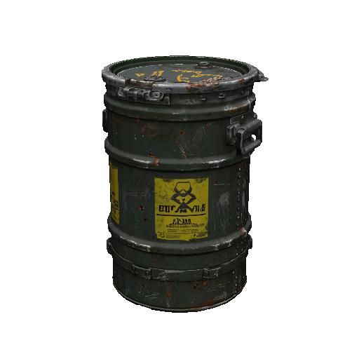 Sealed Biohazard Barrel
