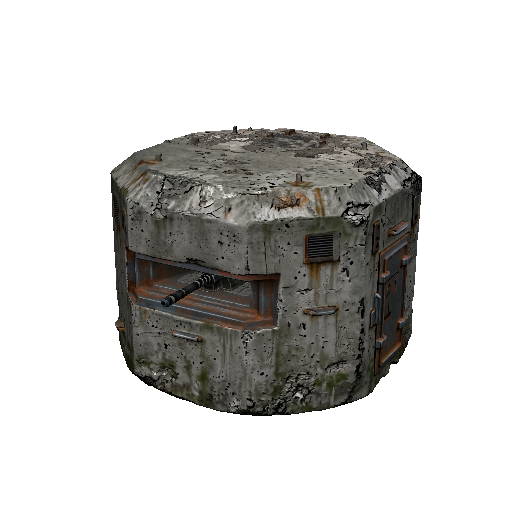 Concrete Pillbox Bunker