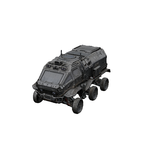 Six Wheeled Mars Rover Body