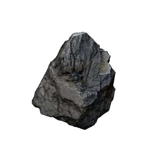 Jagged Granite Boulder