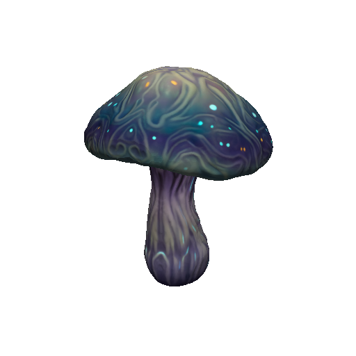 Glowing mushroom