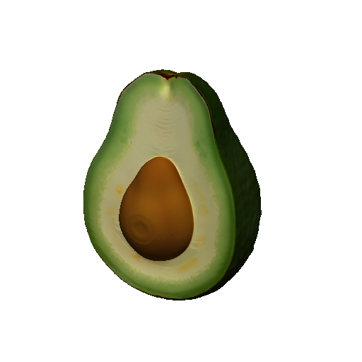 Hass avocado half