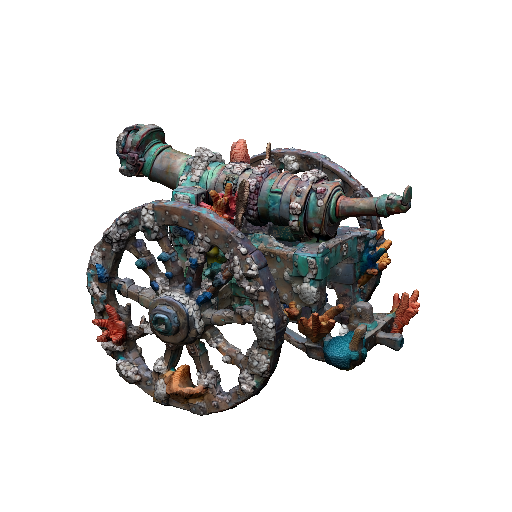Coral Encrusted Cannon