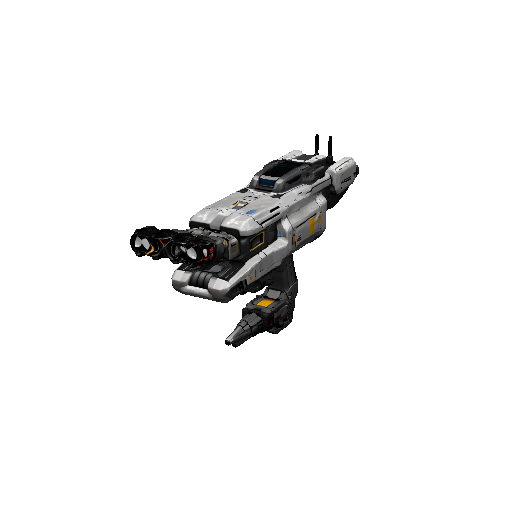 Sci fi particle beam cannon