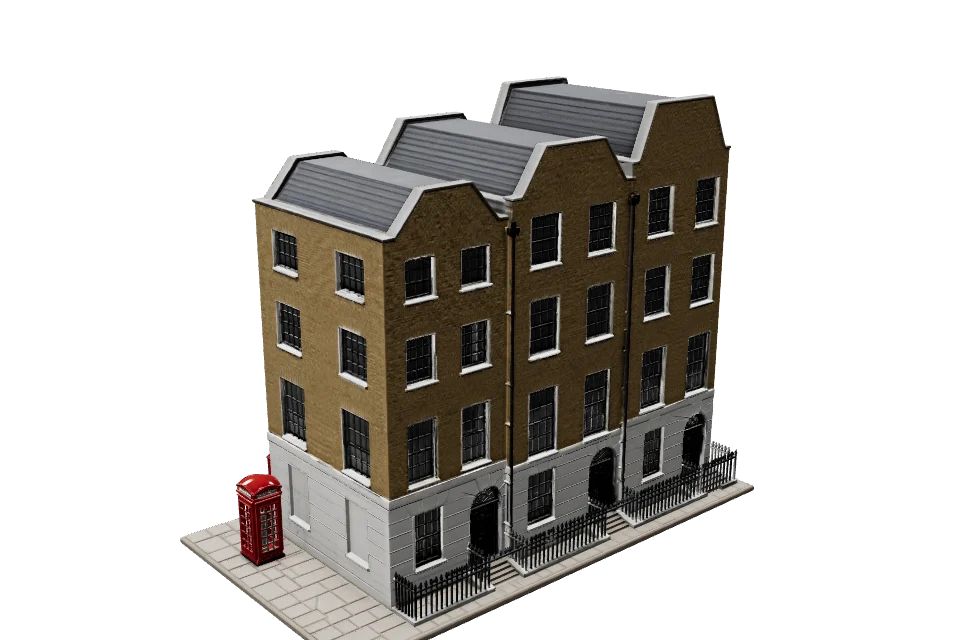 Georgian Terrace — ¾ view