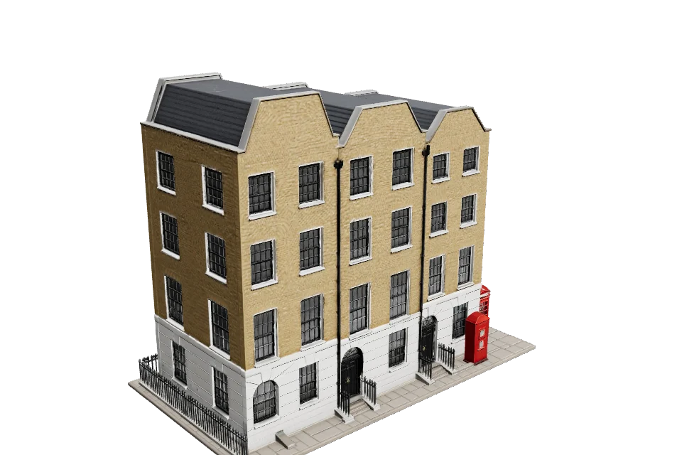 Georgian Terrace — ¾ view · other side
