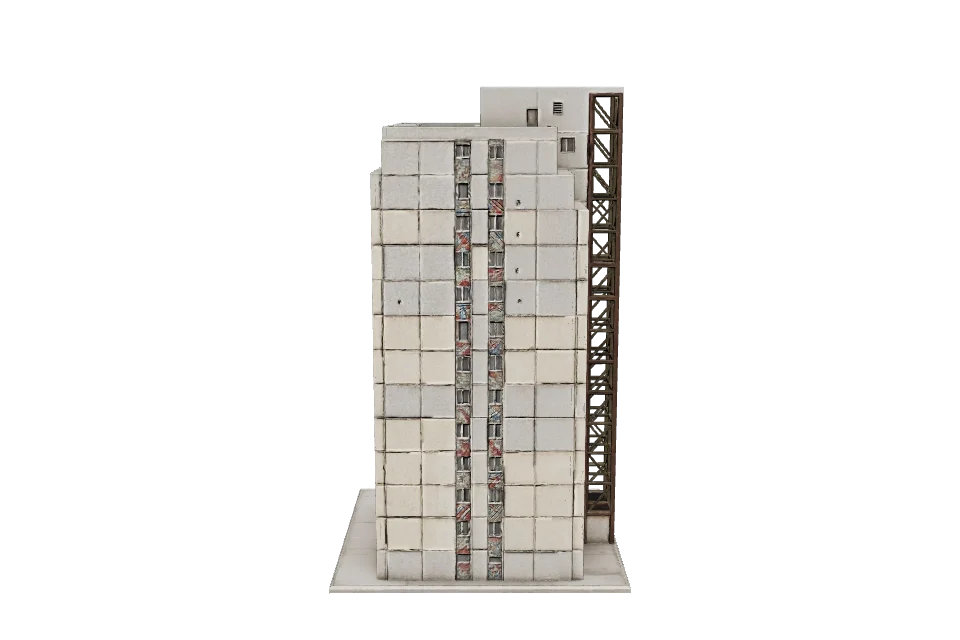 Concrete Tower Block — Side