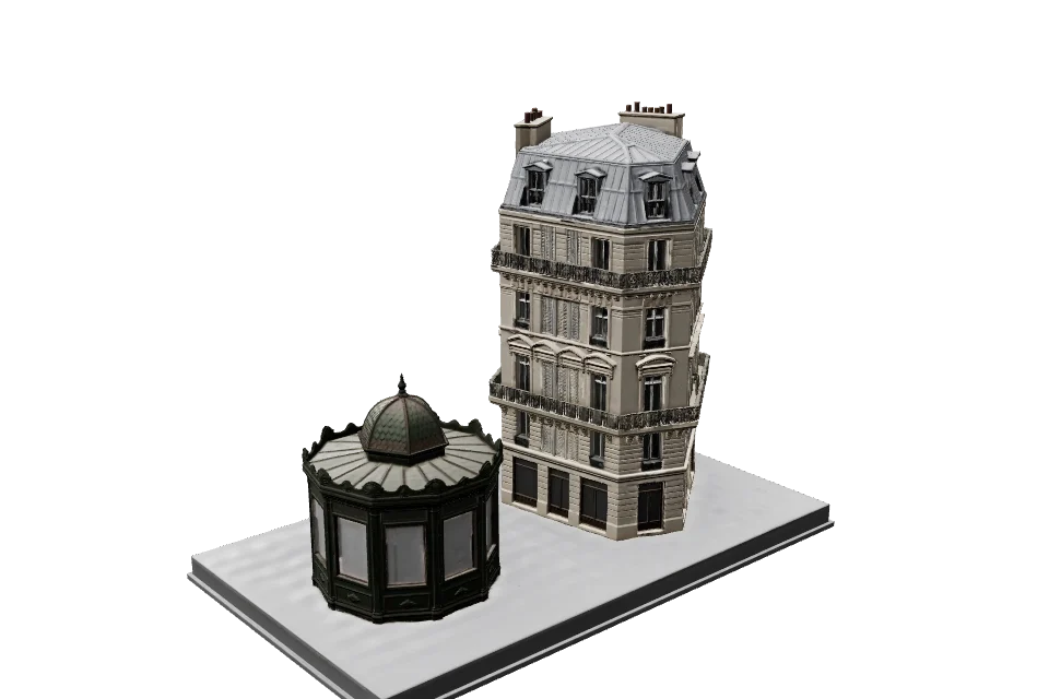 Boulevard Kiosk — ¾ view