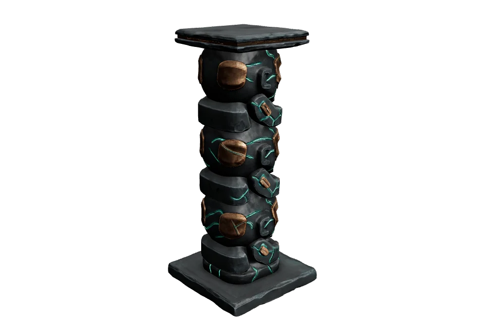 Guardian Totem — ¾ view · other side