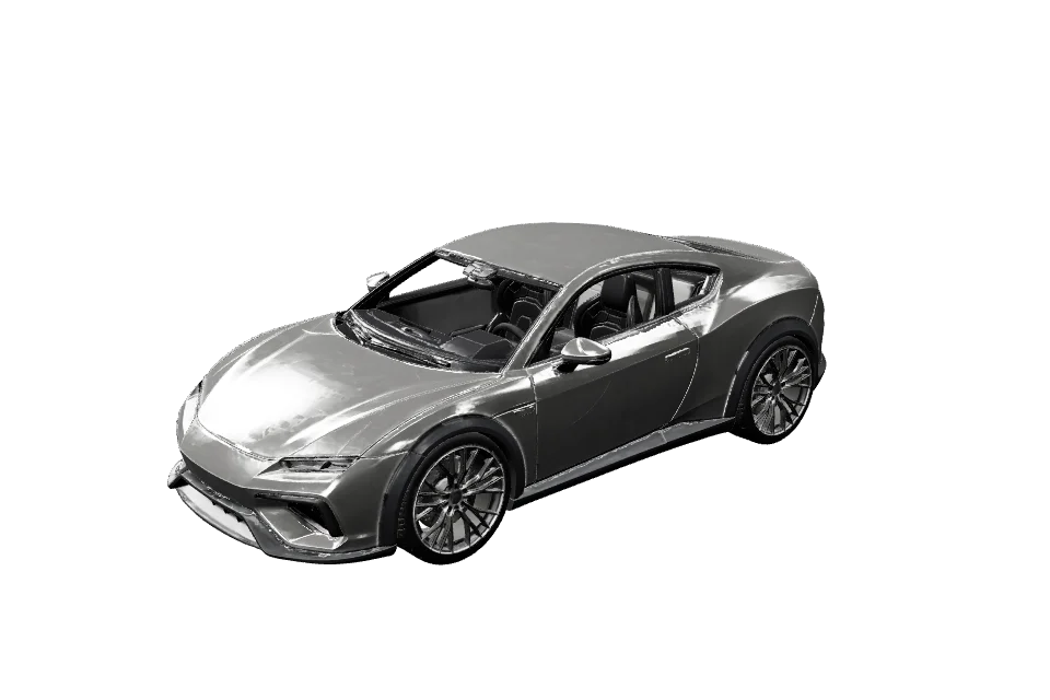 City Sports Car — ¾ view