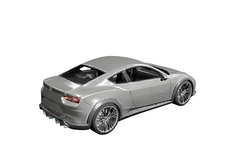 City Sports Car — ¾ view · other side