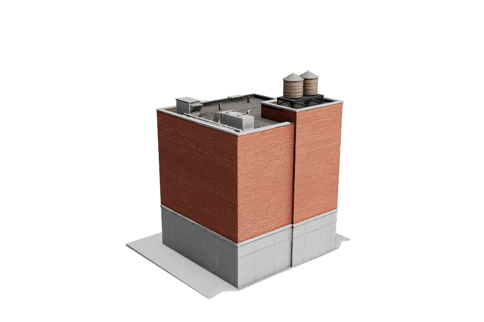 Subway Entrance — ¾ view · other side