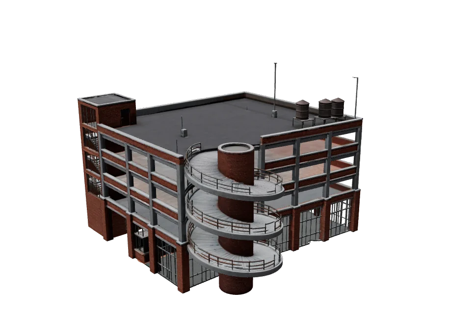 Parking Garage — ¾ view