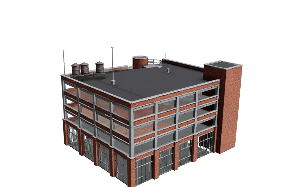 Parking Garage — ¾ view · other side