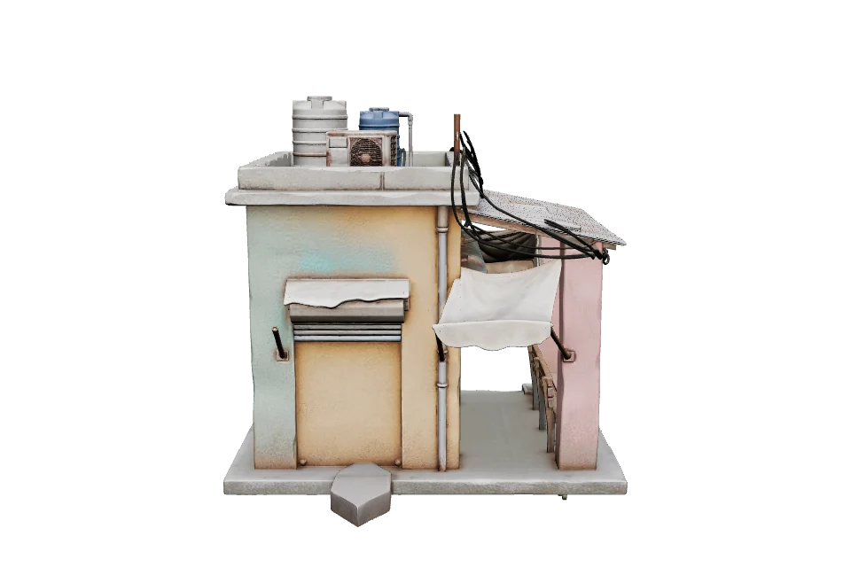 Rickshaw Shelter — Side