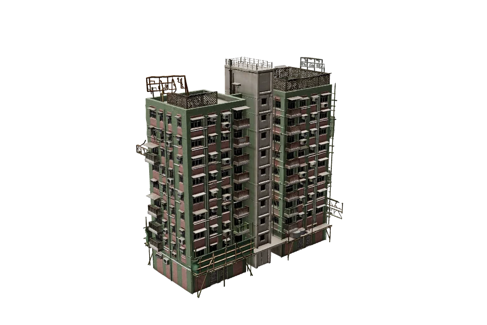 Public Housing Slab — ¾ view
