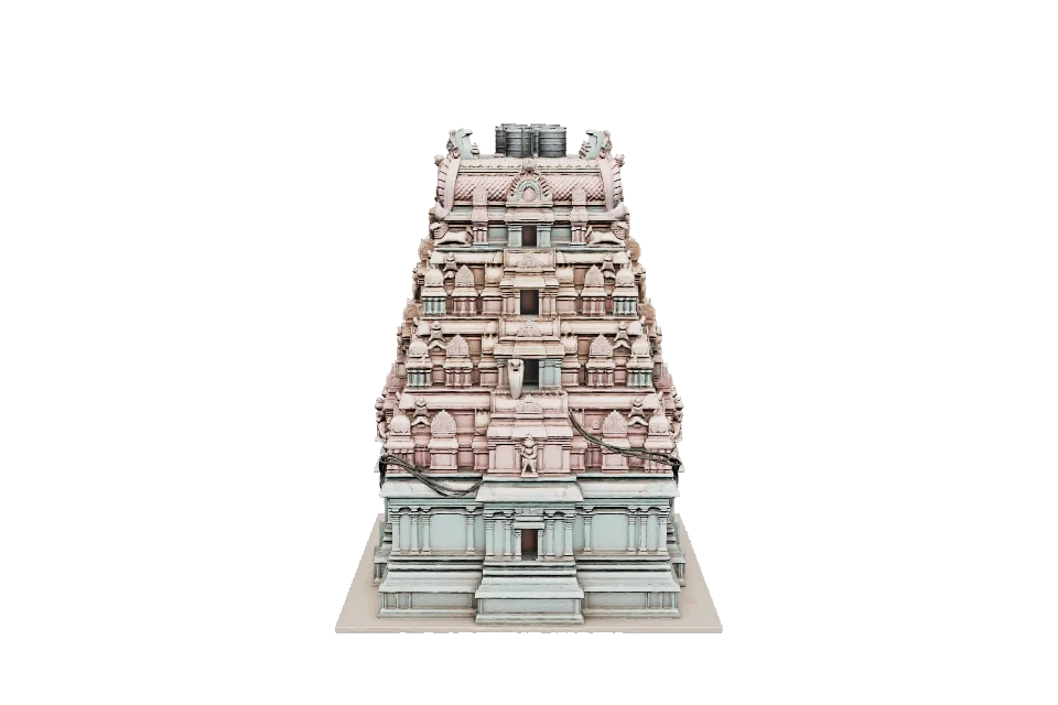Painted Temple Gate — Side