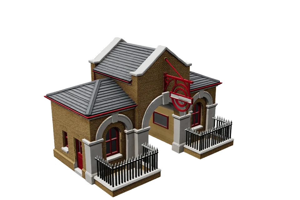 Underground Station — ¾ view
