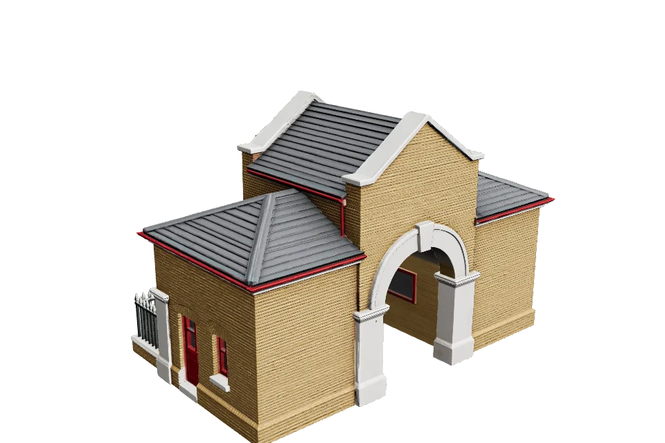 Underground Station — ¾ view · other side