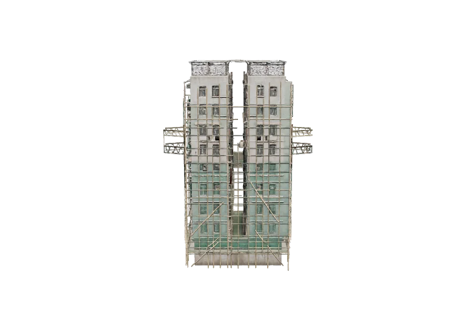Bamboo Scaffold Tower — Side