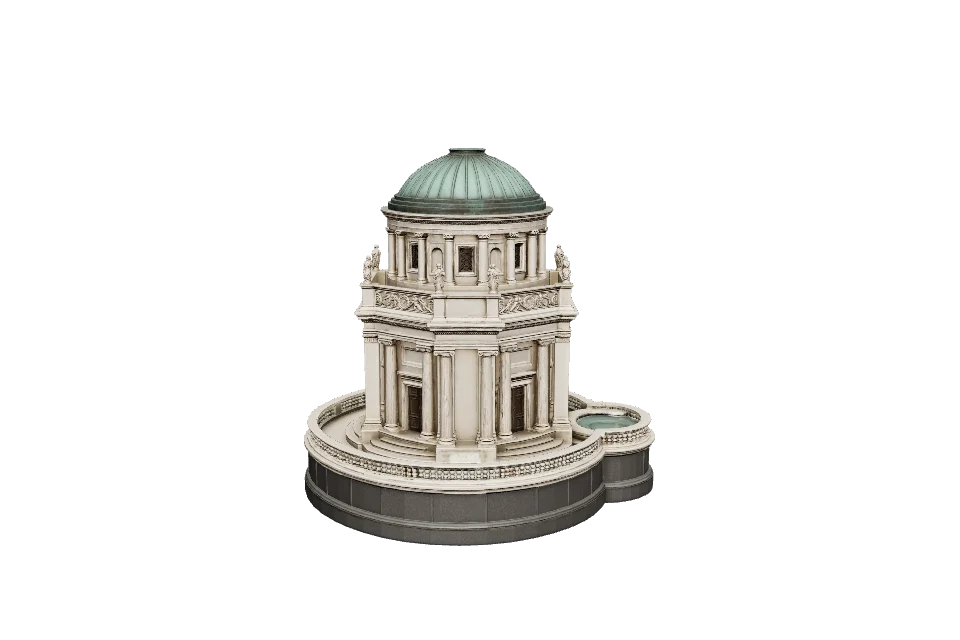 Tiered Fountain — Side