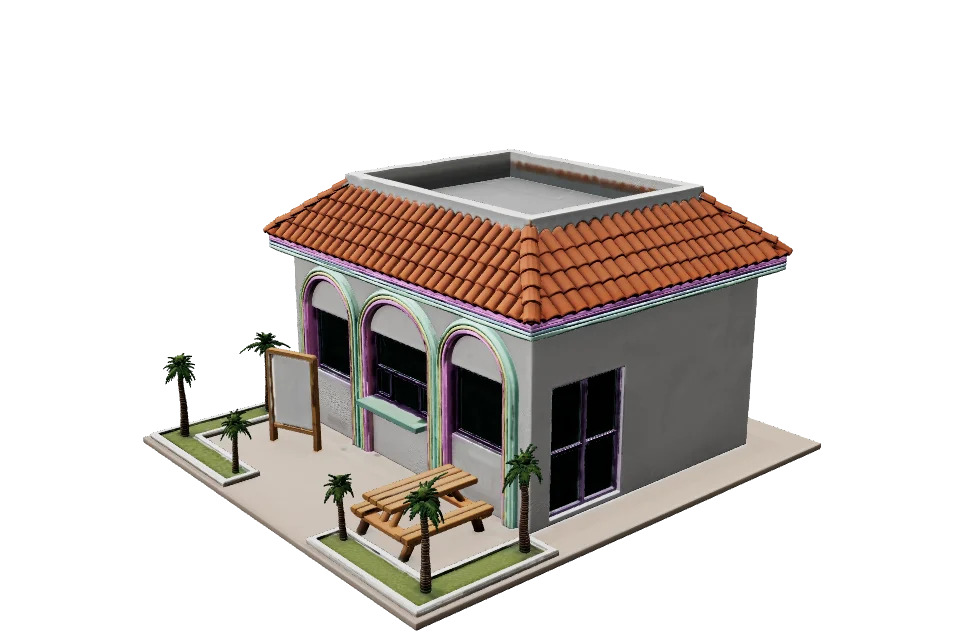 Taco Stand — ¾ view