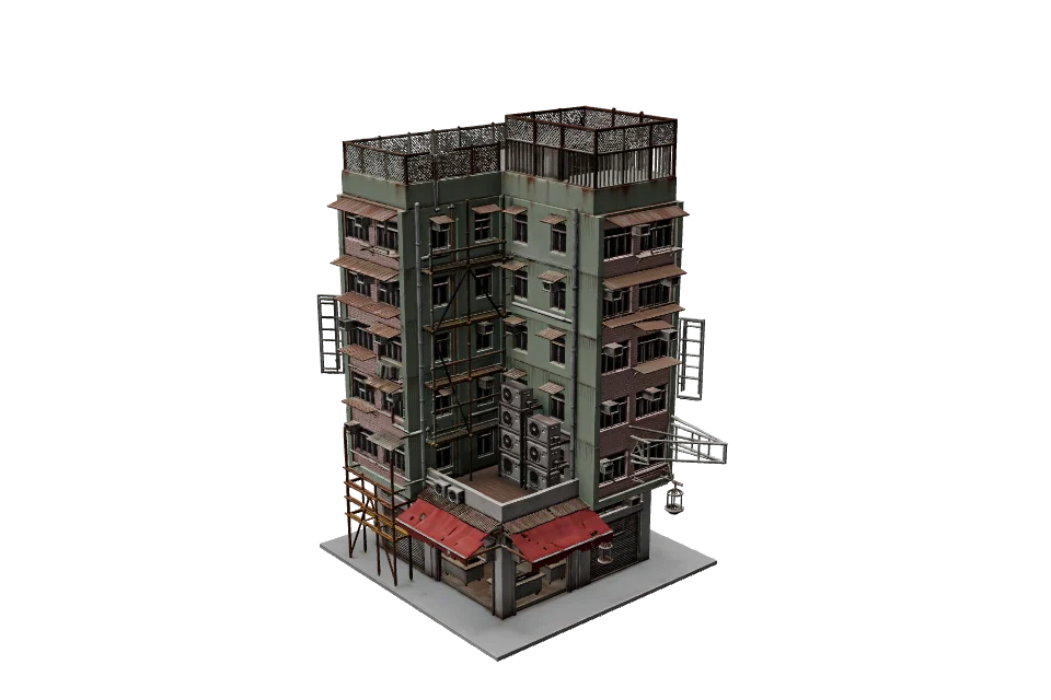 Corner Noodle Shop — ¾ view