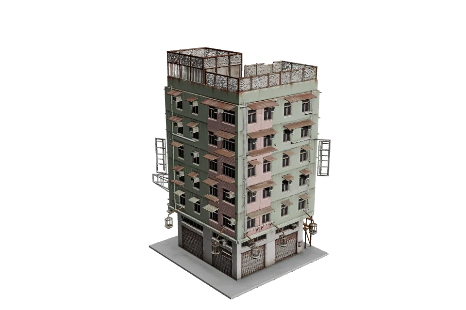 Corner Noodle Shop — ¾ view · other side