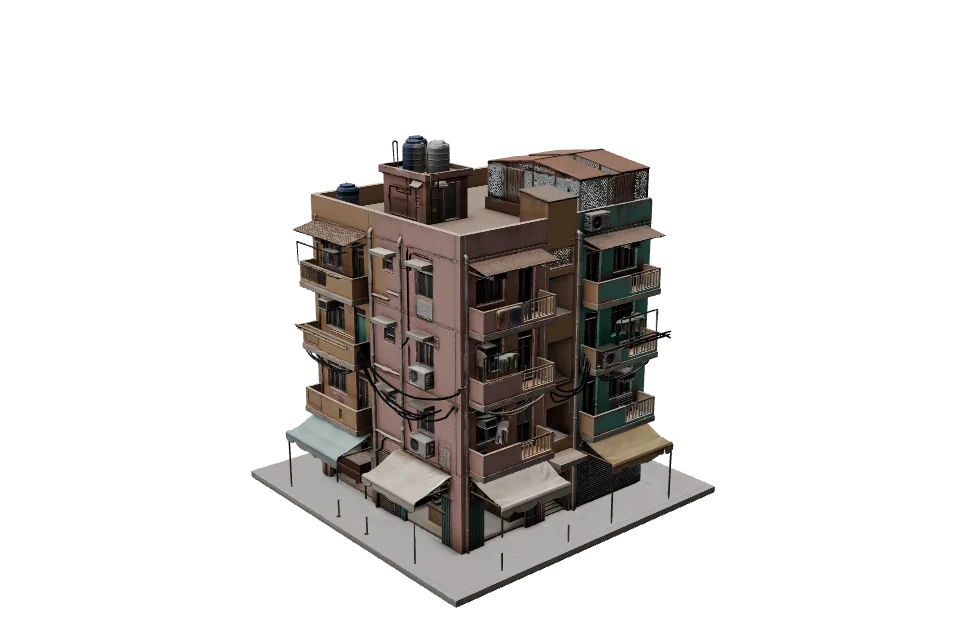 Bazaar Block — ¾ view