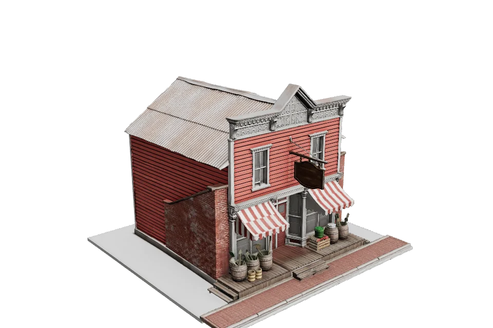 Hardware Store — ¾ view · other side