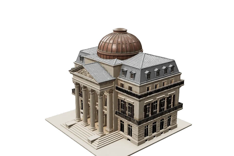 Opera Facade — ¾ view