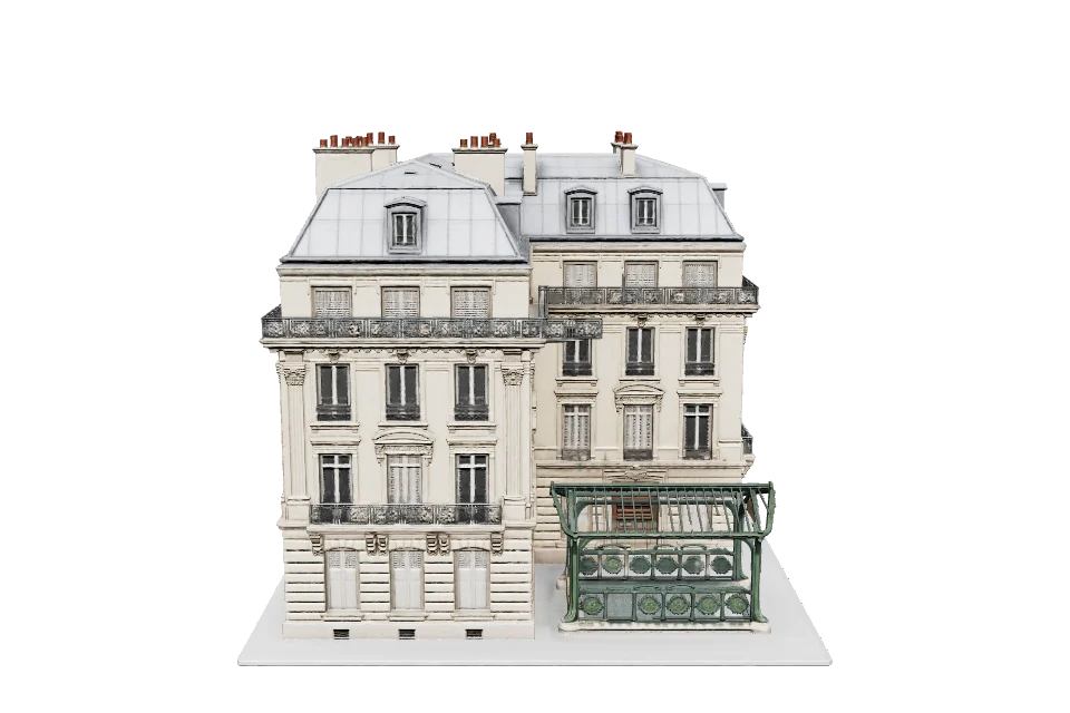 Art Nouveau Metro Entrance — Side