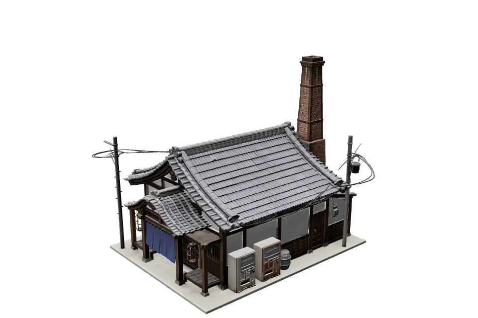 Neighbourhood Bathhouse — ¾ view